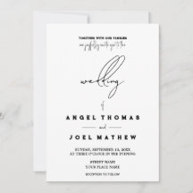 Texto FOTO personalizadoWeddingInvitationCard