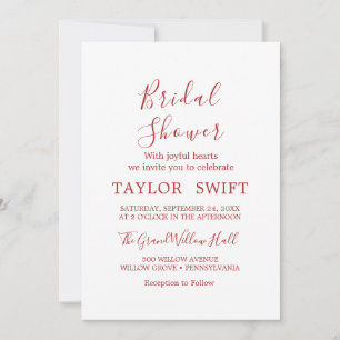 Convite Texto Personalizado   Chás de Noiva Personalizados