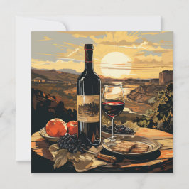 Convite Texto Personalizado do Vinho