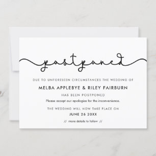 Convite Texto simples e fofo postulado