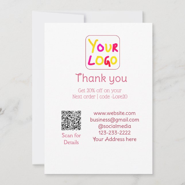 Convite texto simples mínimo adicione seu logotipo/design  (Frente)