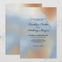 Textura Dourada sobre Casamento Azul