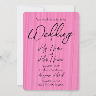 Convite Textura Rosa Rústica - Crie seu próprio casamento