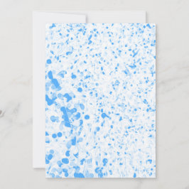 Convite Textura Splatter - Azul