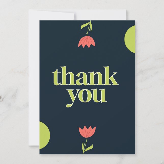 Convite Thank You Card  (Frente)