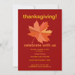 Convite Thanksgiving
