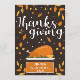 Convite Thanksgiving
