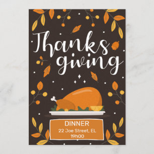 Convite Thanksgiving
