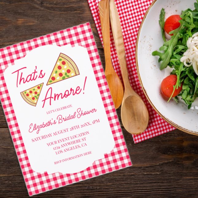 Convite That's Amore Bridal Shower (Criador carregado)