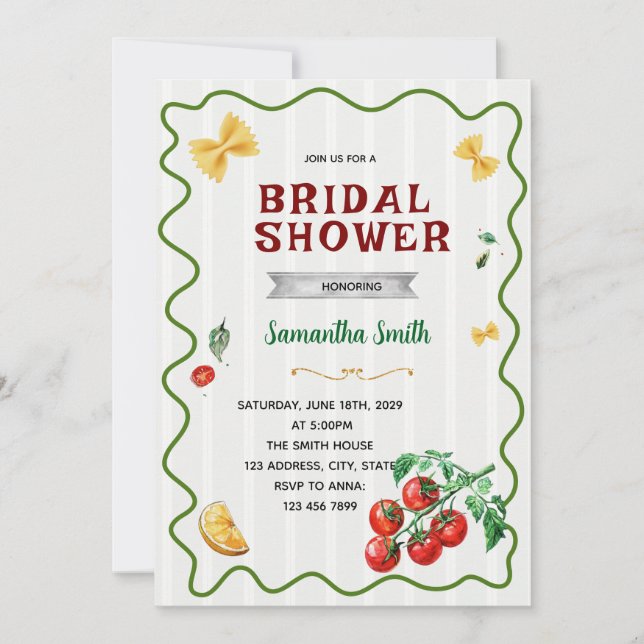Convite That's Amore Bridal Shower invitation (Frente)