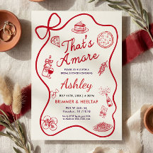 That's Amore Bridal Shower Invitation