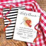 Convite That's Amore Italian Rehearsal Dinner Pasta<br><div class="desc">Celebrate the new couple to be with this simple and modern "That's Amore" Italian Spaghetti Pasta rehearsal dinner invitations. Features a fork with pasta noodles and a plate of spaghetti. This one is set up as a rehearsal dinner but change be changed to a engagement party or even a casual...</div>