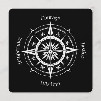 Convite The 4 Stoic Virtues Compass