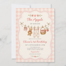 The Apple of Our Eye Clothesline Birthday