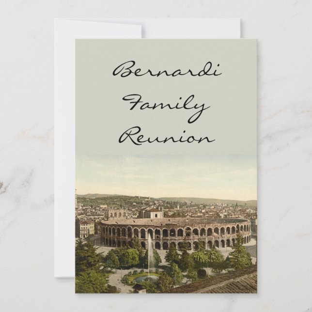 Convite The Arena, Verona, Itália (Frente)