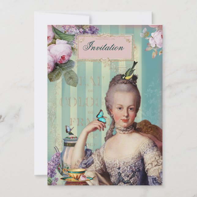 Convite Thé au Petit Trianon (Frente)