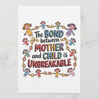 Convite The Bond Between Mother And Child Is Unbreakable