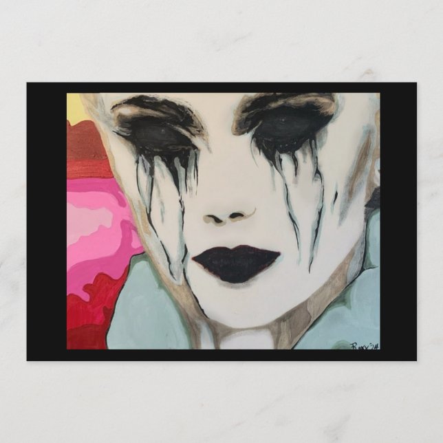 Convite ‘the Chill’ Painting on a Small-Scale Print  (Frente)