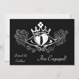 Convite The Claddagh (Branco)
