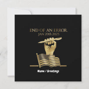 Convite The End of an Error Jan 20, 2025