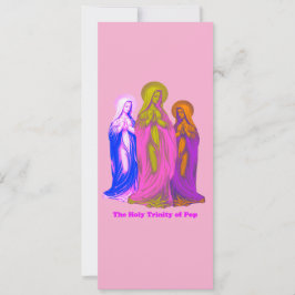 Convite The Holy Trinity of Pop Vierges Marie Multicolores