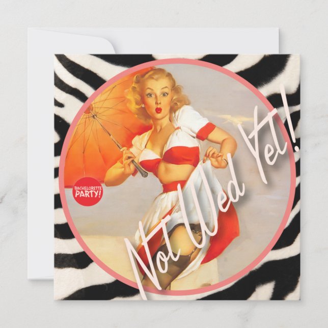 Convite The Kitsch Bitsch : Ainda Não A Wed! (Frente)