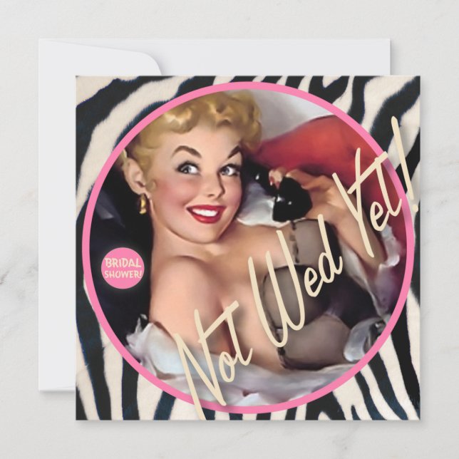 Convite The Kitsch Bitsch : Ainda Não A Wed! (Frente)