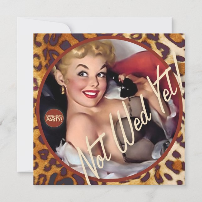 Convite The Kitsch Bitsch : Ainda Não A Wed! (Frente)