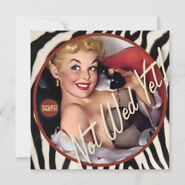 Convite The Kitsch Bitsch : Ainda Não A Wed! (Frente)