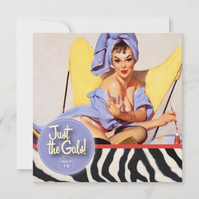 Convite The Kitsch Bitsch : Só As Garotas! Spa-tacular! (Frente)