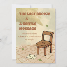 Convite The Last Breeze & A Gentle Message Vintage Invite