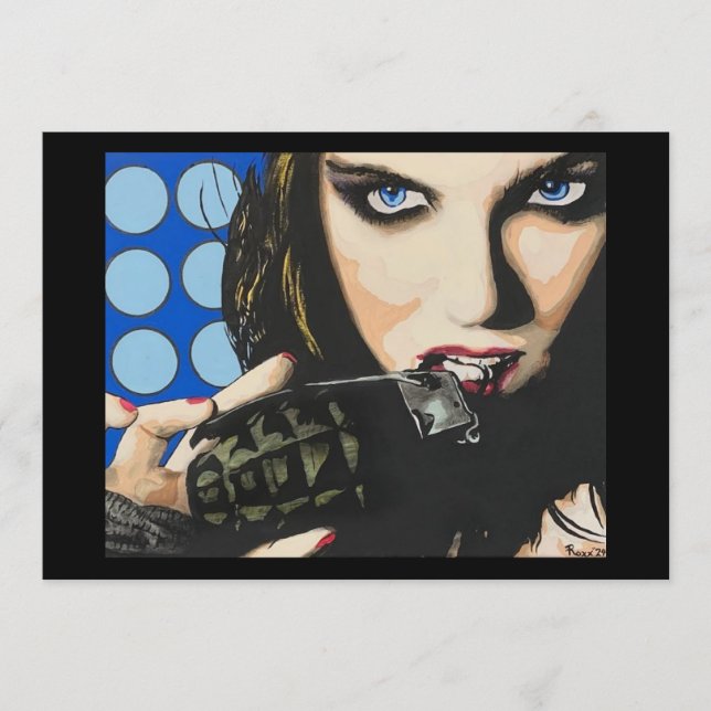 Convite ‘The Last Straw’ Painting on a Small-Scale Print  (Frente)