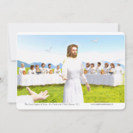 Convite The Last Supper of Jesus - Eucharist