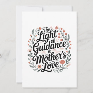 Convite The Light Of Guidance Is Mother's Love