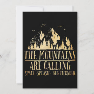 Convite The Mountains are Calling Space Splash Big Thunder