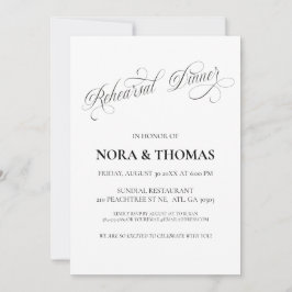 Convite The Night Before Rehearsal Dinner Invitation