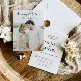 Convite The Night Before Rehearsal Dinner Invitation