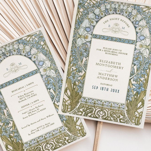 Convite The Night Before Wedding Rehearsal (Criador carregado)