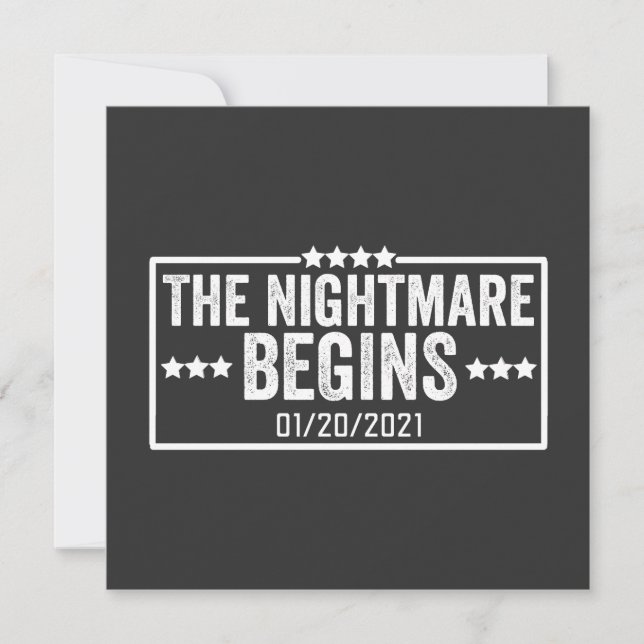 Convite the nightmare begins (Frente)