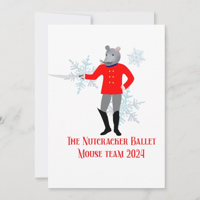 Convite The Nutcracker - Mouse Team 2024 (Frente)