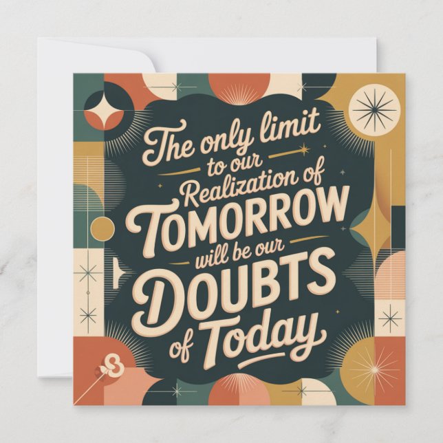 Convite The Only Limit To Our Realization Of Tomorrow (Frente)