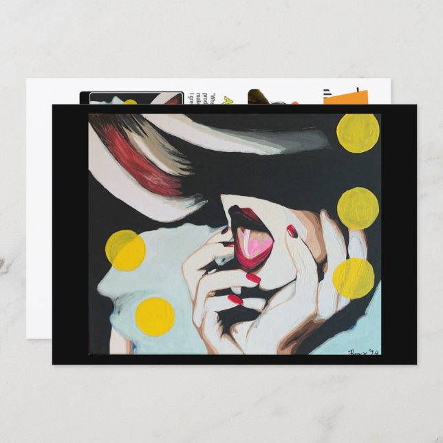 Convite ‘The Reading of the Will’ Painting on a Small-Scal (Frente/Verso)