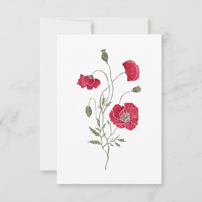 Convite The Red Poppie (Frente)