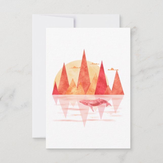 Convite The Red Whale Mountains (Frente)