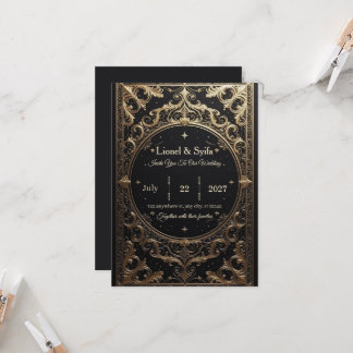 Convite The Royal Choice: "Royal Baroque Wedding Invitatio