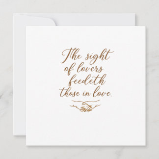 Convite The Sight of Lovers