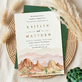 Convite The Watercolor Desert Range Casamento Suite -