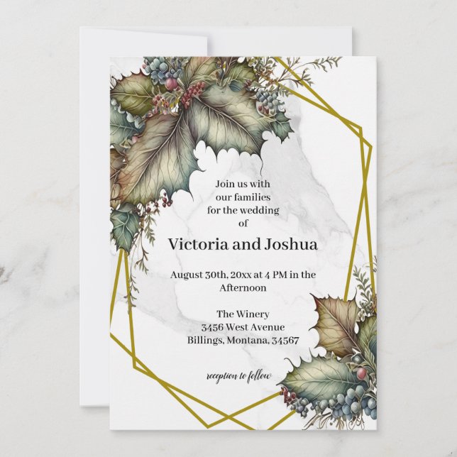 Convite The Winery Wedding Invitation (Frente)