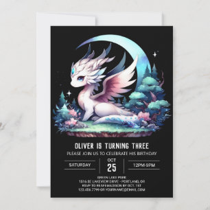 Convite Theme Elegant Dragon Birthday
