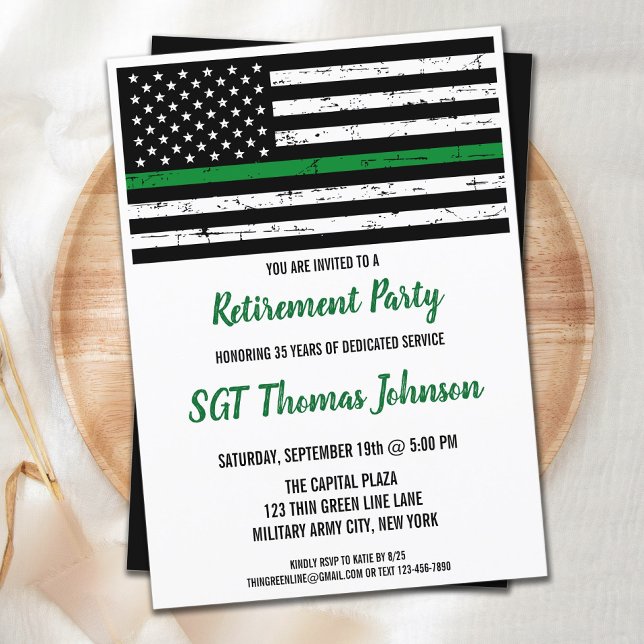 Convite Thin Green Line - Reforma Militar de Bandeira Amer (Criador carregado)